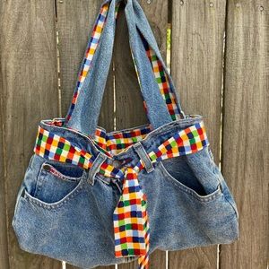denim handbag